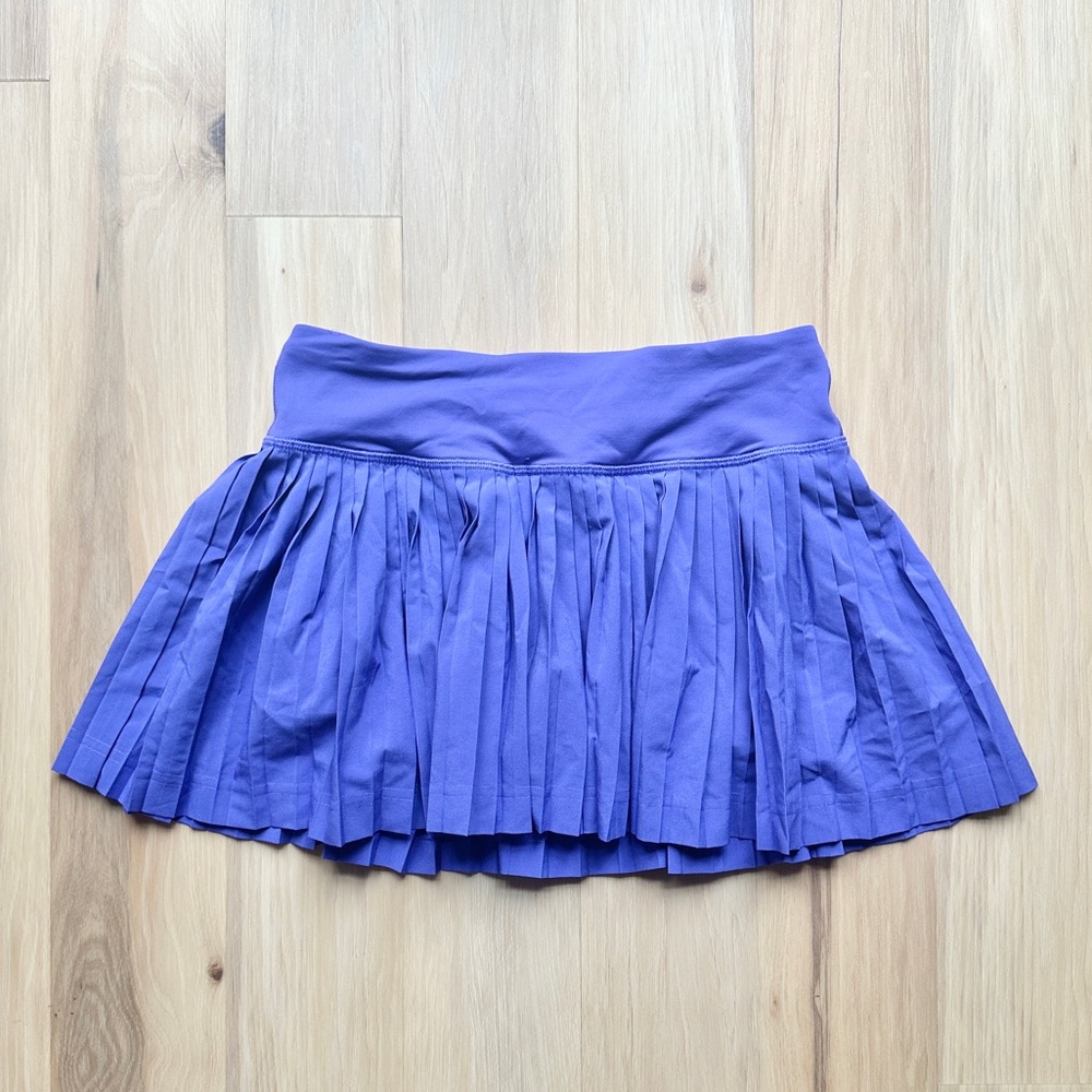 Lululemon Pleat To Street Skirt II Iris Flower Purple Sz 2 Pleated Tennis Sport